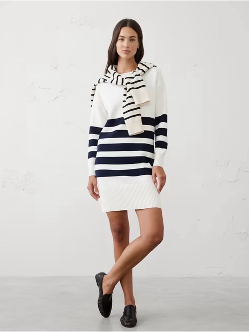 Banana Republic Boatneck Mini Sweater Dress